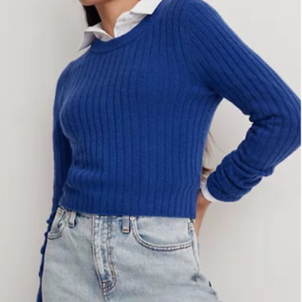 Madewell Readfield Pullover Sweater in Voyage Blue